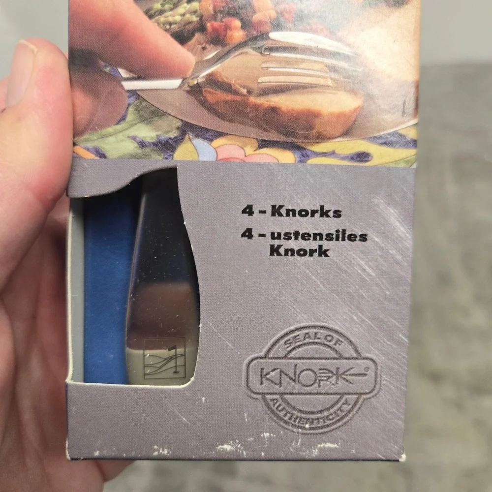 Knork Original Flatware Set 4 Piece 18/10 Stainless Steel Knife Fork Hybrid 042